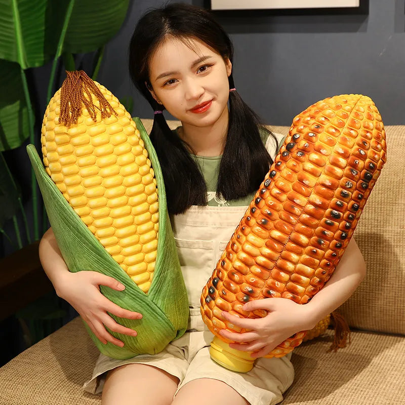 Fresh or Grilled Corn Pillow Cushion 45cm by HitMyNeed