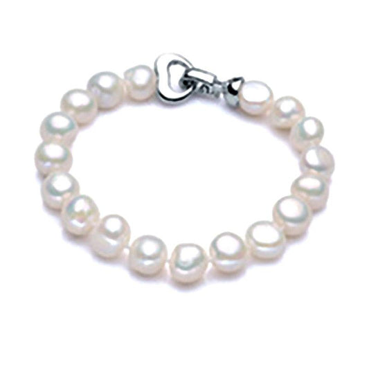 Freshwater Pearl Bracelet for Women, White Gold Plated by HitMyNeed
