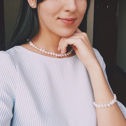 Freshwater Pearl Jewelry Set with 925 Sterling Silver by HitMyNeed
