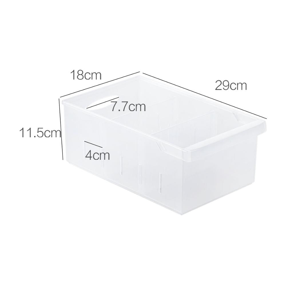 Fridge Bin Plastic Food Storage with Dividers by HitMyNeed
