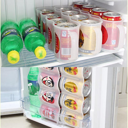 Fridge Can Holder 4-Slot Organizer by HitMyNeed