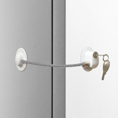 Fridge Safety Lock with Key for Childproofing by HitMyNeed