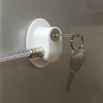 Fridge Safety Lock with Key for Childproofing by HitMyNeed