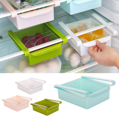 Fridge Slide-On Storage Drawer Organizer by HitMyNeed