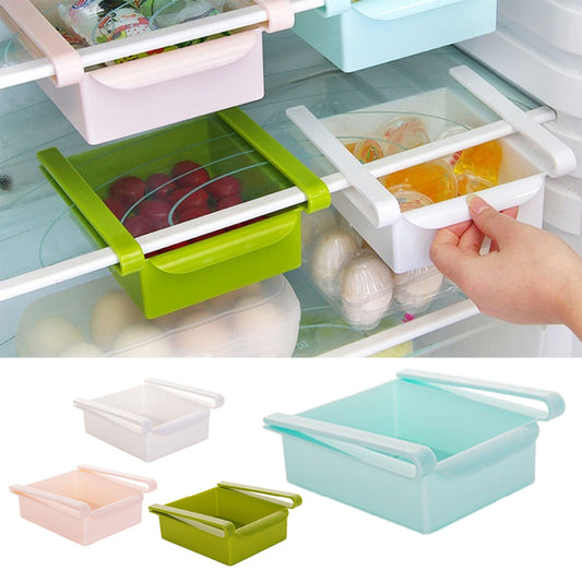 Fridge Slide-On Storage Drawer Organizer by HitMyNeed