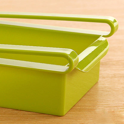 Fridge Slide-On Storage Drawer Organizer by HitMyNeed