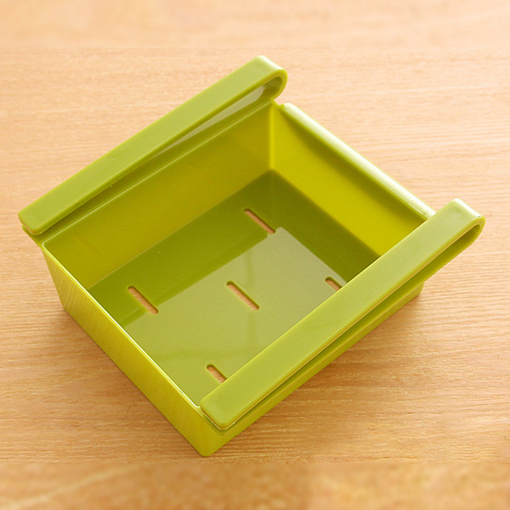 Fridge Slide-On Storage Drawer Organizer by HitMyNeed