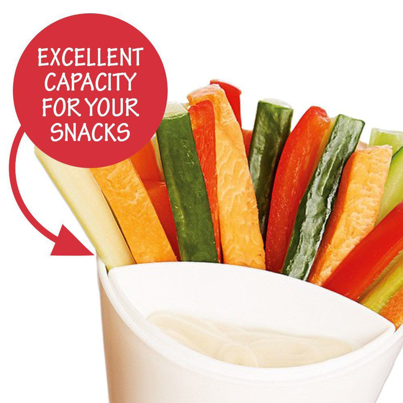 Fries Holder with Removable Dipping Cup by HitMyNeed