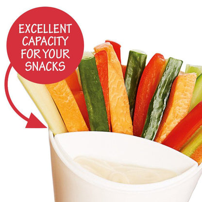 Fries Holder with Removable Dipping Cup by HitMyNeed