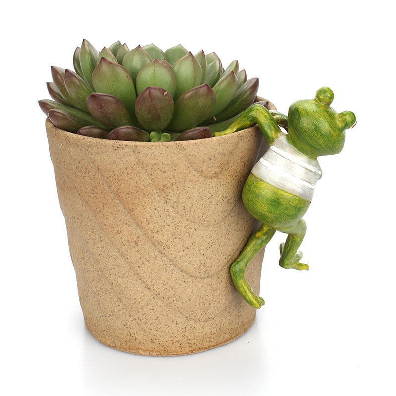 Frog Garden Ornaments Resin Set of 4 by HitMyNeed
