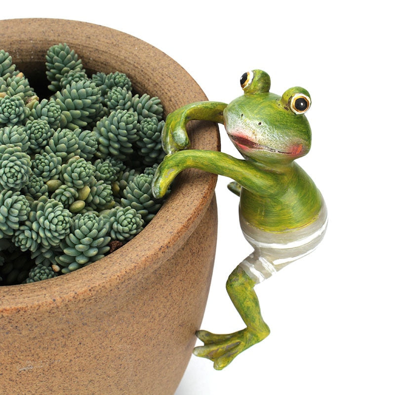 Frog Garden Ornaments Resin Set of 4 by HitMyNeed