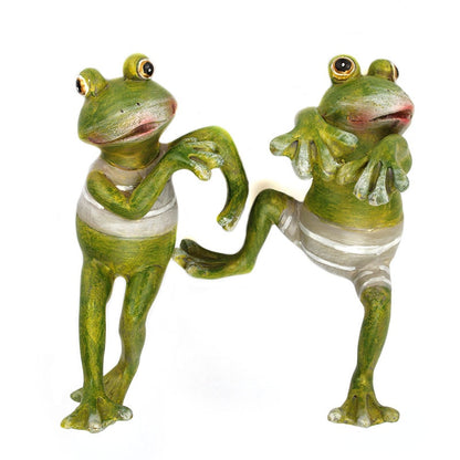 Frog Garden Ornaments Resin Set of 4 by HitMyNeed