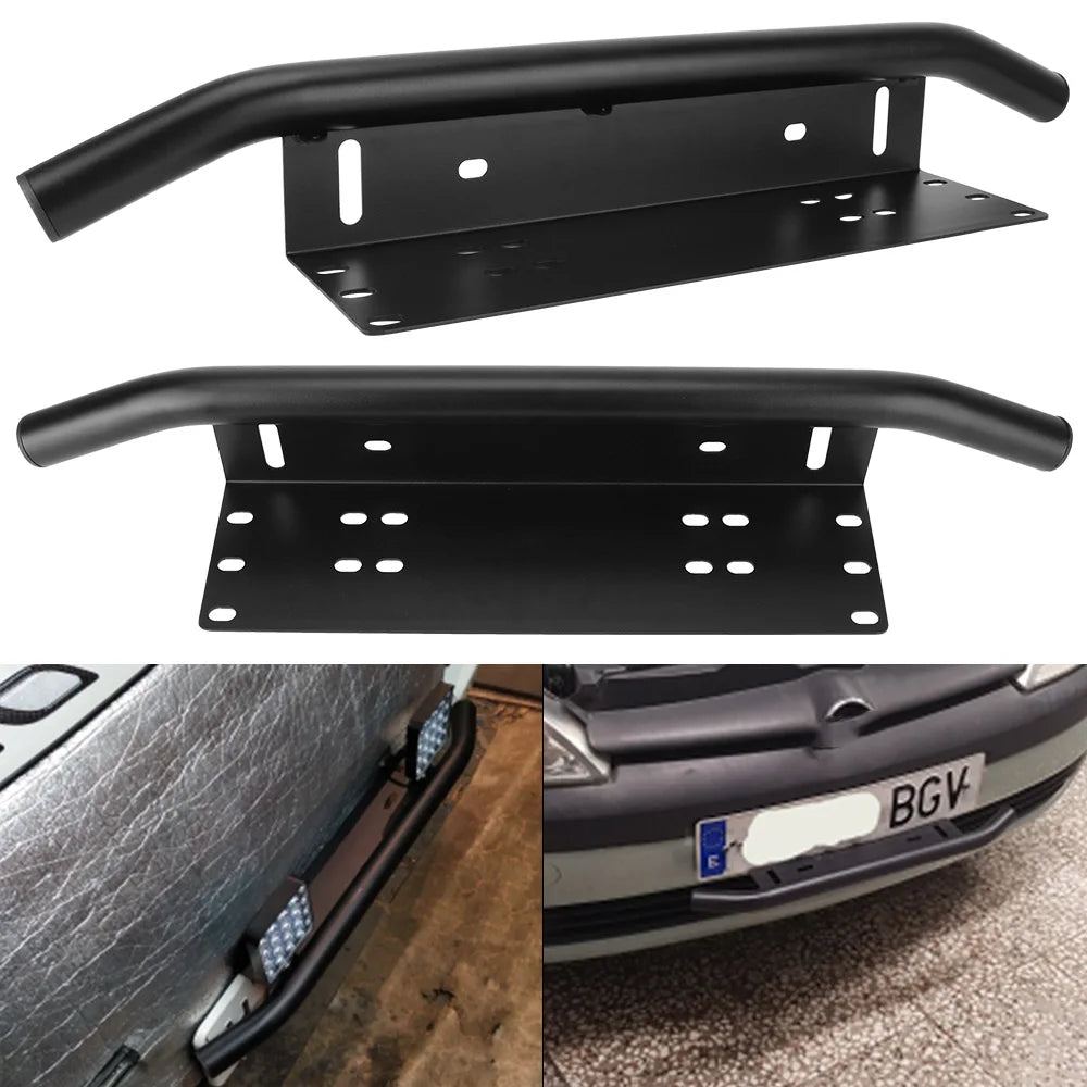 Front Bumper License Plate & LED Light Bar Bracket by HitMyNeed