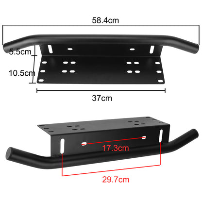 Front Bumper License Plate & LED Light Bar Bracket by HitMyNeed