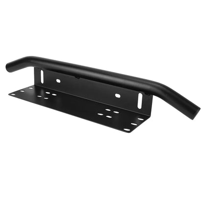 Front Bumper License Plate & LED Light Bar Bracket black by HitMyNeed