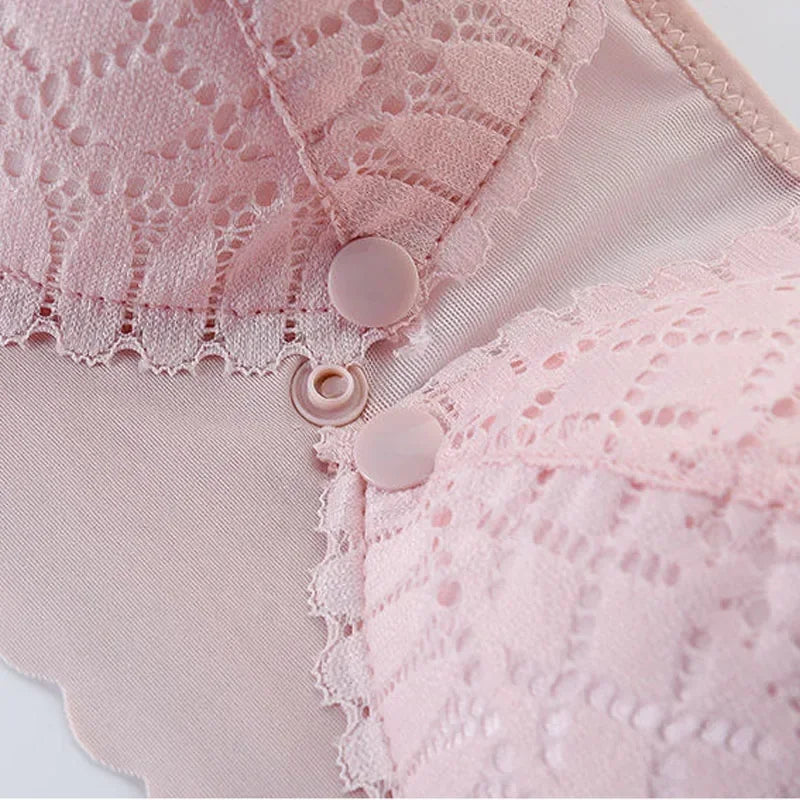 Front Button Maternity Nursing Bra Adjustable Support by HitMyNeed