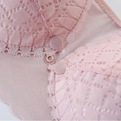 Front Button Maternity Nursing Bra Adjustable Support by HitMyNeed