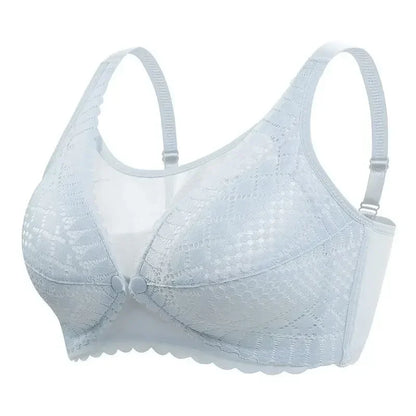 Front Button Maternity Nursing Bra Adjustable Support 8672-gray 38.0 by HitMyNeed