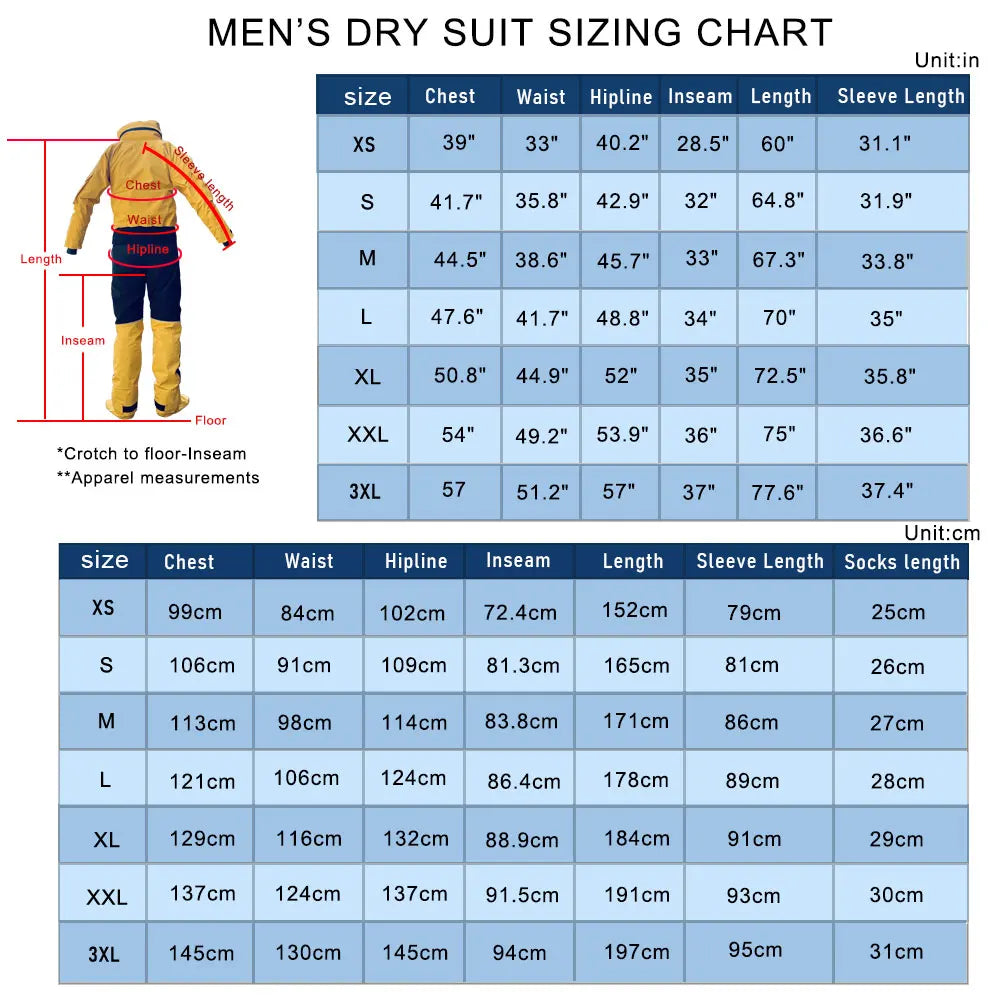 Front Entry Waterproof Hooded Drysuit for Watersports by HitMyNeed