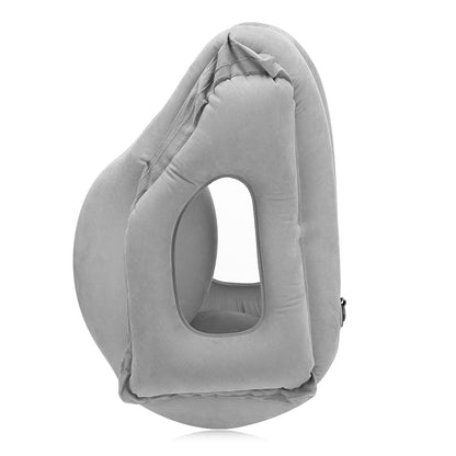 Frontal Inflatable Travel Pillow for Face Support by HitMyNeed