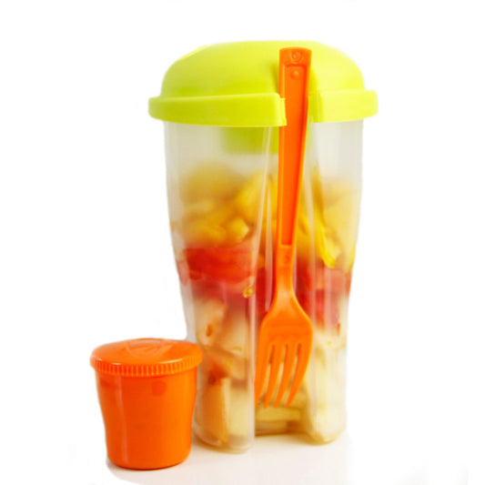 Fruit Cups Portable Salad Tumbler with Fork by HitMyNeed