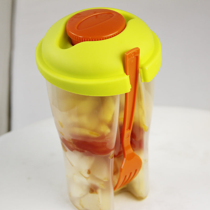 Fruit Cups Portable Salad Tumbler with Fork by HitMyNeed