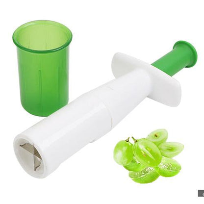 Fruit Manual Cutter and Grape Slicer with Safety Cover by HitMyNeed
