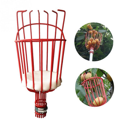 Fruit Picker Tool with Basket for Garden Harvesting by HitMyNeed