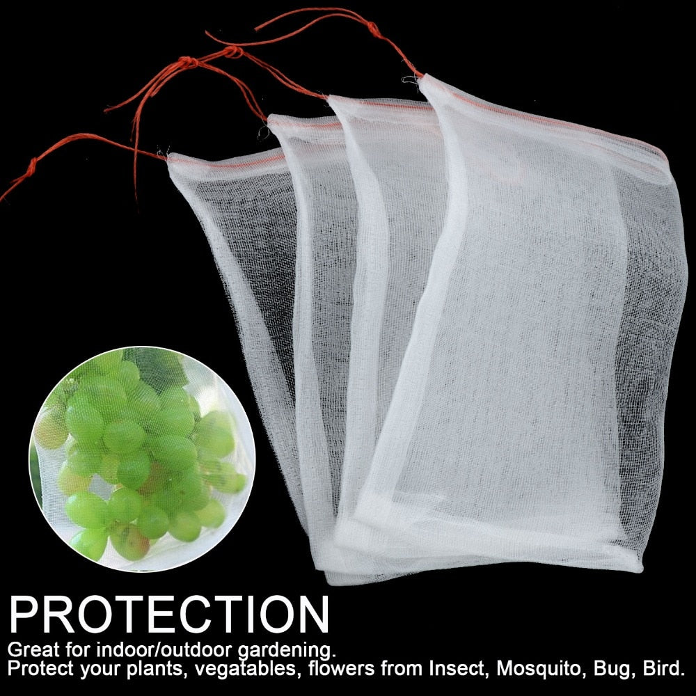 Fruit Protection Mesh Drawstring Bags 20 Pack by HitMyNeed