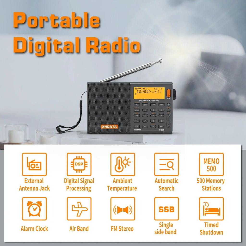 Full Band Portable Radio with SSB, AIR & RDS by HitMyNeed