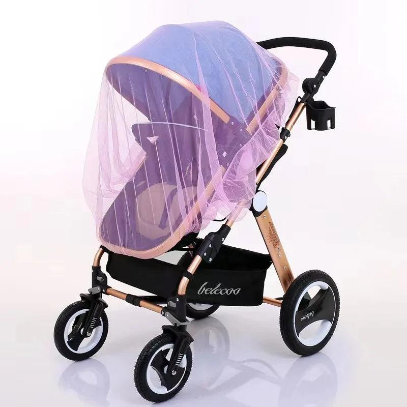 Full Cover Mosquito Net for Strollers & Cribs pink by HitMyNeed