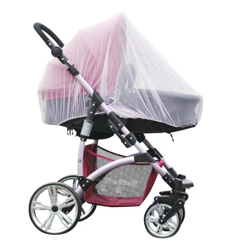 Full Cover Mosquito Net for Strollers & Cribs white by HitMyNeed