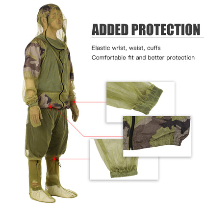 Full Coverage Mosquito Mesh Suit for Outdoor Activities l-xl by HitMyNeed