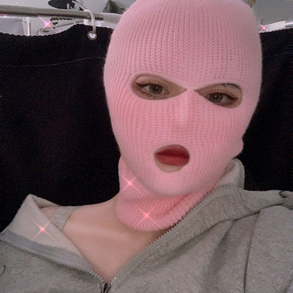 Full Face 3-Hole Knit Balaclava Ski Mask by HitMyNeed