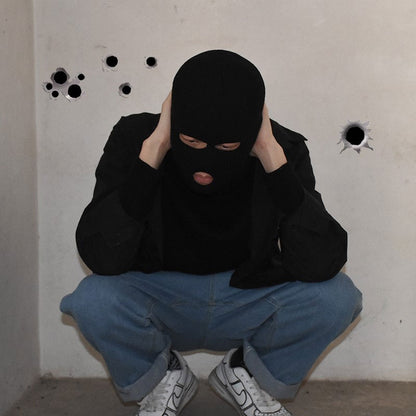Full Face 3-Hole Knit Balaclava Ski Mask by HitMyNeed