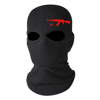 Full Face Balaclava Mask for Winter Sports & Cycling double-hole-a by HitMyNeed