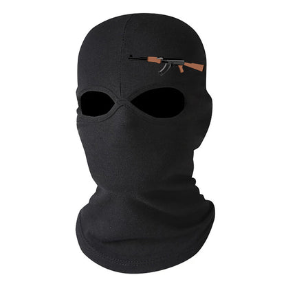 Full Face Balaclava Mask for Winter Sports & Cycling double-hole-f by HitMyNeed