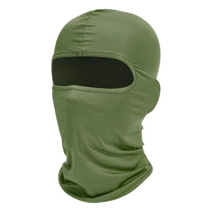 Full Face Balaclava Ski Mask with UV Protection army-green by HitMyNeed