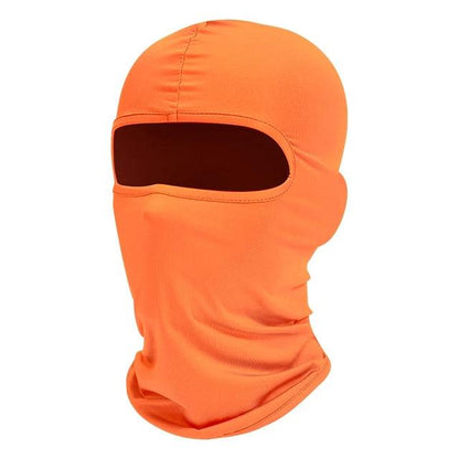 Full Face Balaclava Ski Mask with UV Protection orange by HitMyNeed