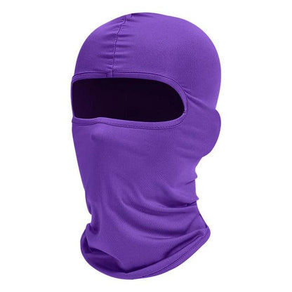 Full Face Balaclava Ski Mask with UV Protection purple by HitMyNeed