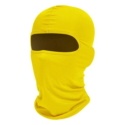 Full Face Balaclava Ski Mask with UV Protection yellow by HitMyNeed