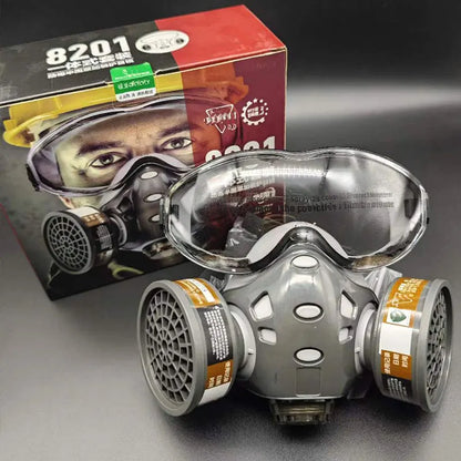 Full Face Gas Mask With Integrated Safety Glasses by HitMyNeed