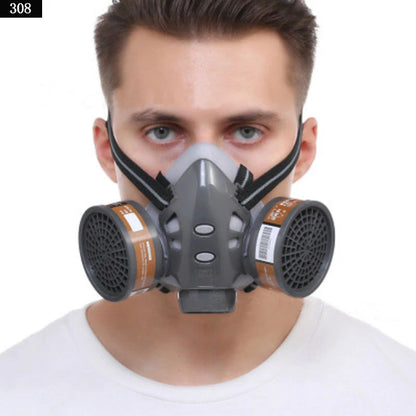 Full Face Gas Mask With Integrated Safety Glasses by HitMyNeed