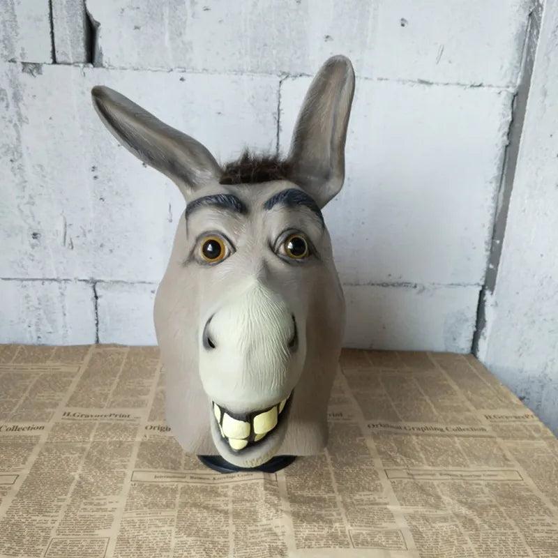 Full Face Latex Donkey Mask with Protruding Teeth by HitMyNeed