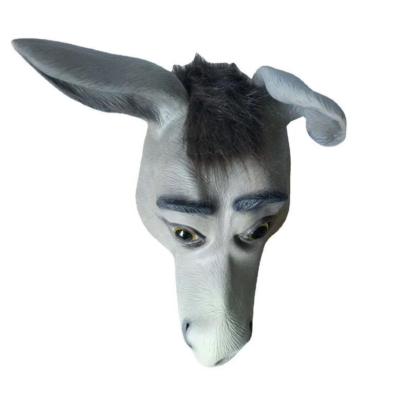 Full Face Latex Donkey Mask with Protruding Teeth by HitMyNeed