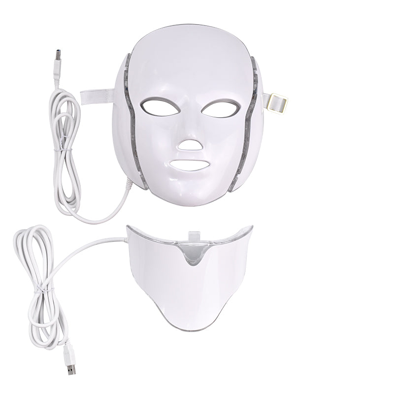 Full Face LED Light Therapy Mask with 7 Colors by HitMyNeed