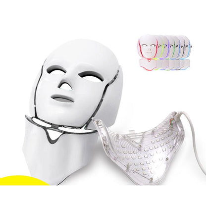 Full Face LED Light Therapy Mask with 7 Colors by HitMyNeed