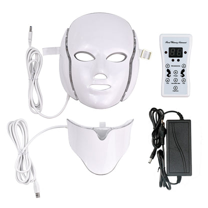 Full Face LED Light Therapy Mask with 7 Colors by HitMyNeed