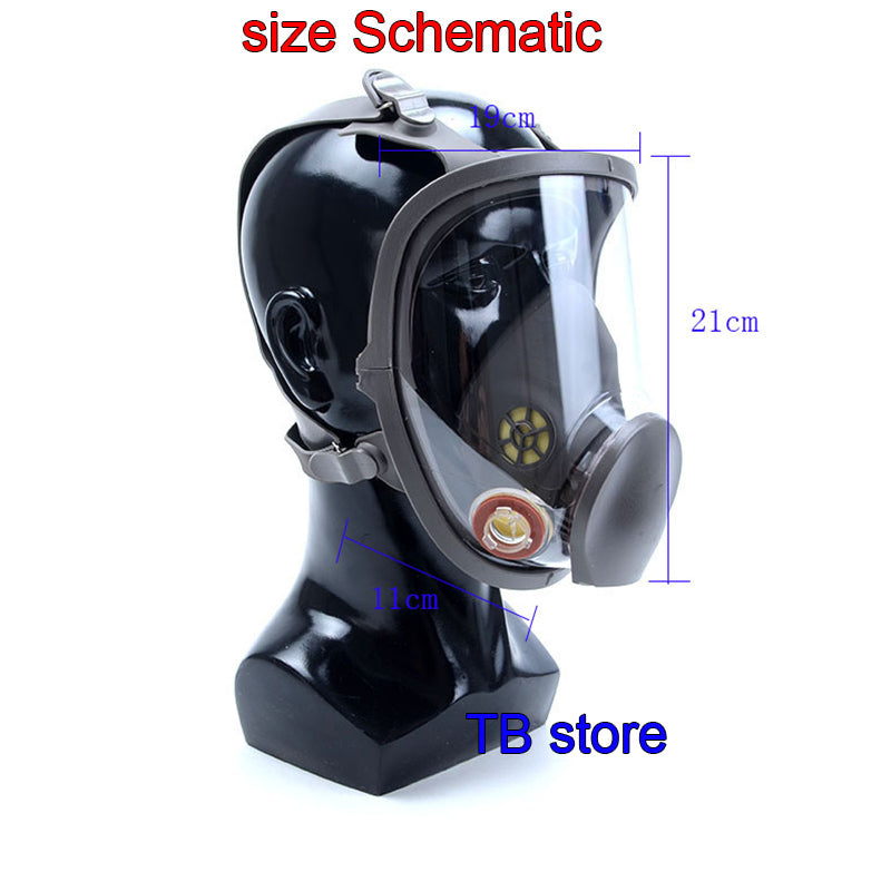 Full Face Respirator Mask with Clear Visor by HitMyNeed