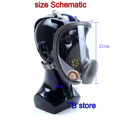 Full Face Respirator Mask with Clear Visor by HitMyNeed